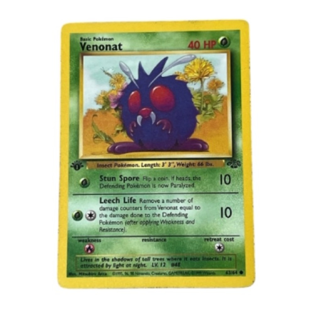 Ist Edition Pokémon Venonet Playing Card